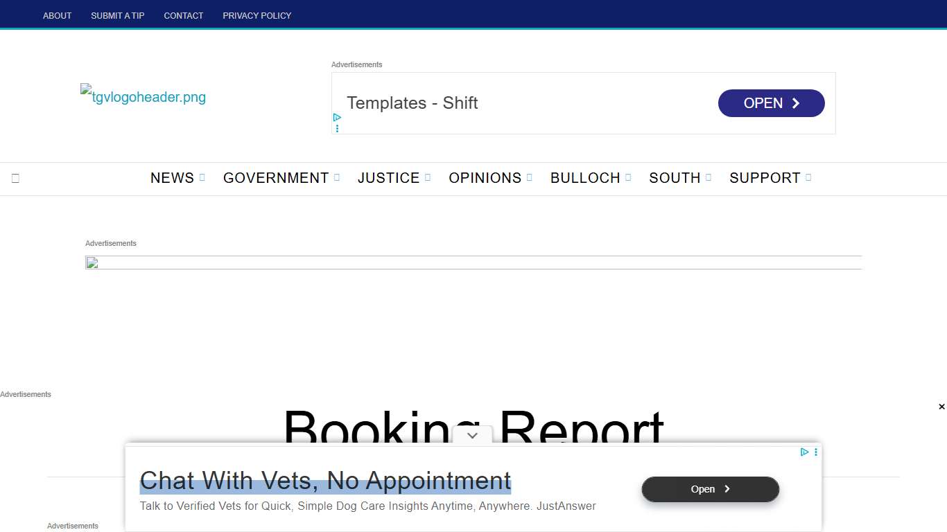 Booking Report Archives • The Georgia Virtue